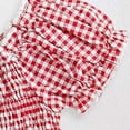 thumbnail image 5 of Wxirdiow Clothes for Girls Toddler Girl Outfit Ruffle Tank Top Plaid Tutu Skirt Birthday Party Flower Tulle Skirt Set Red Size,12-18 Months, 5 of 8