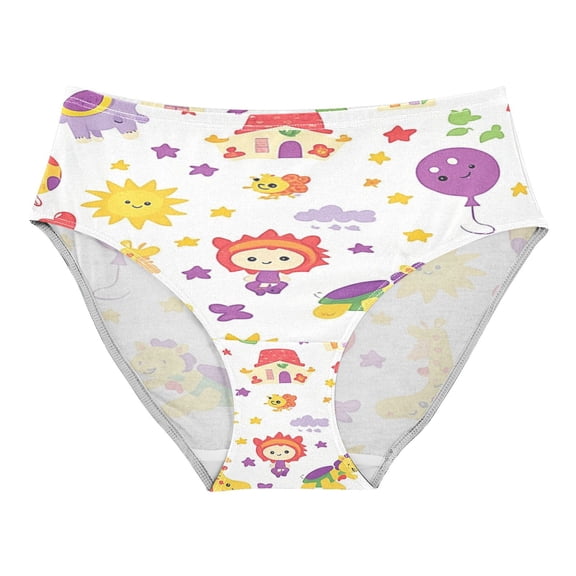 Women's Underwear Cartoon Colorful Animals Hipster Panties Underwear for women, X-Small