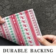 thumbnail image 6 of Red and Green Christmas Pattern Door Rugs,Washable Non Slip Door Mats Indoor,Decorative Door Mats,Entry Mat Indoor for Entrance,Bedroom,Kitchen,Bathroom,17"x30", 6 of 6