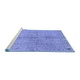 thumbnail image 2 of Ahgly Company Machine Washable Indoor Rectangle Abstract Blue Contemporary Area Rugs, 3' x 5', 2 of 4