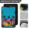 thumbnail image 5 of XYZCANDO Tropical Palm Tree RV Door Window Shade Foldable RV Window Curtains for Inside Camper Easy to Install Camper Decor Polyester Camper Blinds for Travel Trailers RV Black Out Window Covers Blue, 5 of 7