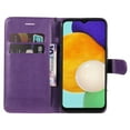 thumbnail image 4 of Nalacover Wallet Case for Samsung Galaxy A05S, Card Slots Holder Magnetic Clasp Premium Luxury PU Leather Flip Folio Cover with Kickstand Wrist Strap Soft Silicone Shockproof Case, Purple, 4 of 6