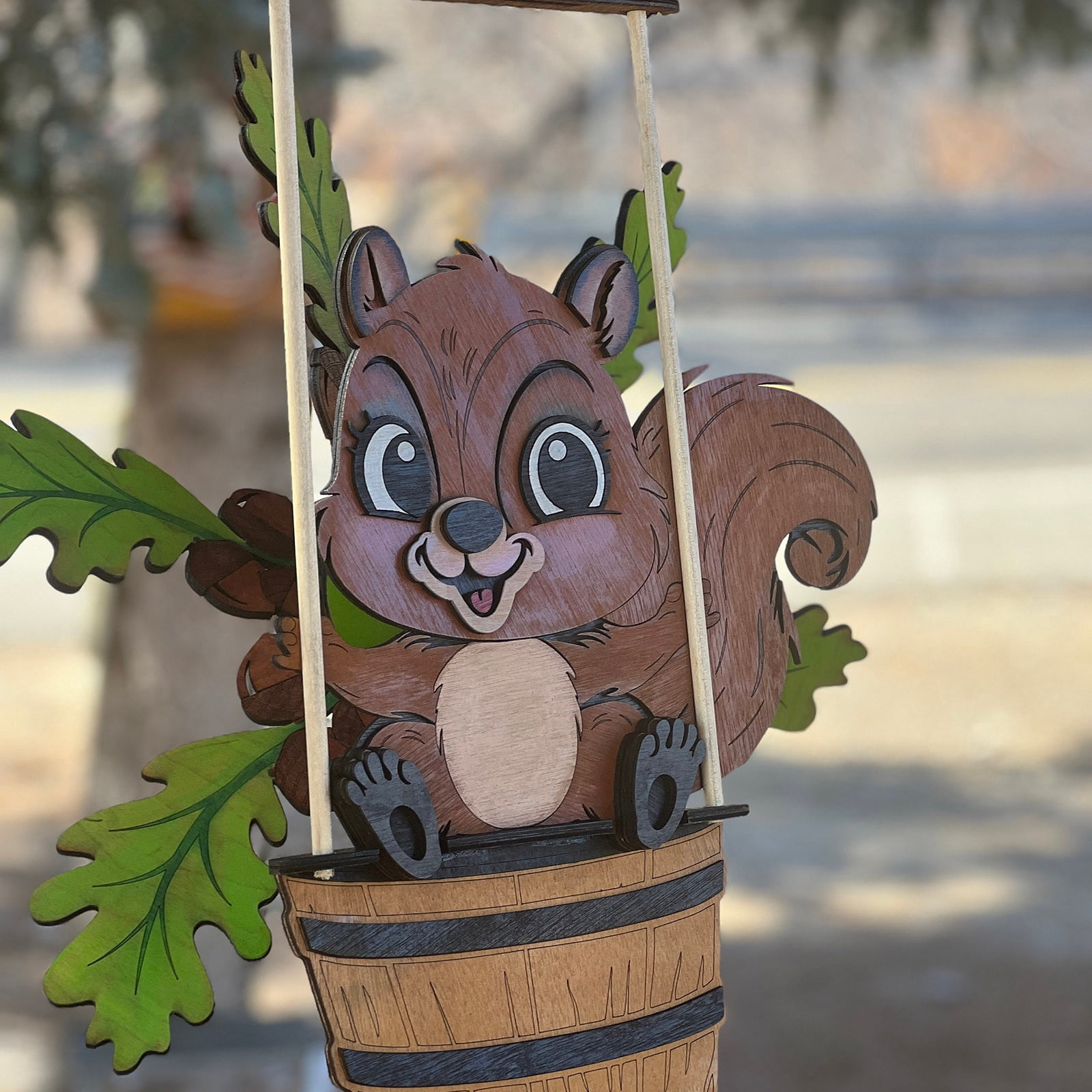 Metal Animal Wind Garden Sculpture Outdoor Yard Art Decoration with Design