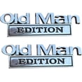 thumbnail image 1 of Old Man Edition Car Emblem, 2PC Old Man Edition Emblem, 3D Metal Emblem Fender Rear Tailgate Bumper Badge Nameplate Sticker Decal for Car Truck, 1 of 6