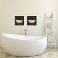 thumbnail image 3 of Lovely Black and Gold Paris Bathtub Prints by Daphne Brissonnet; Twp 12x12in Poster Prints, 3 of 3