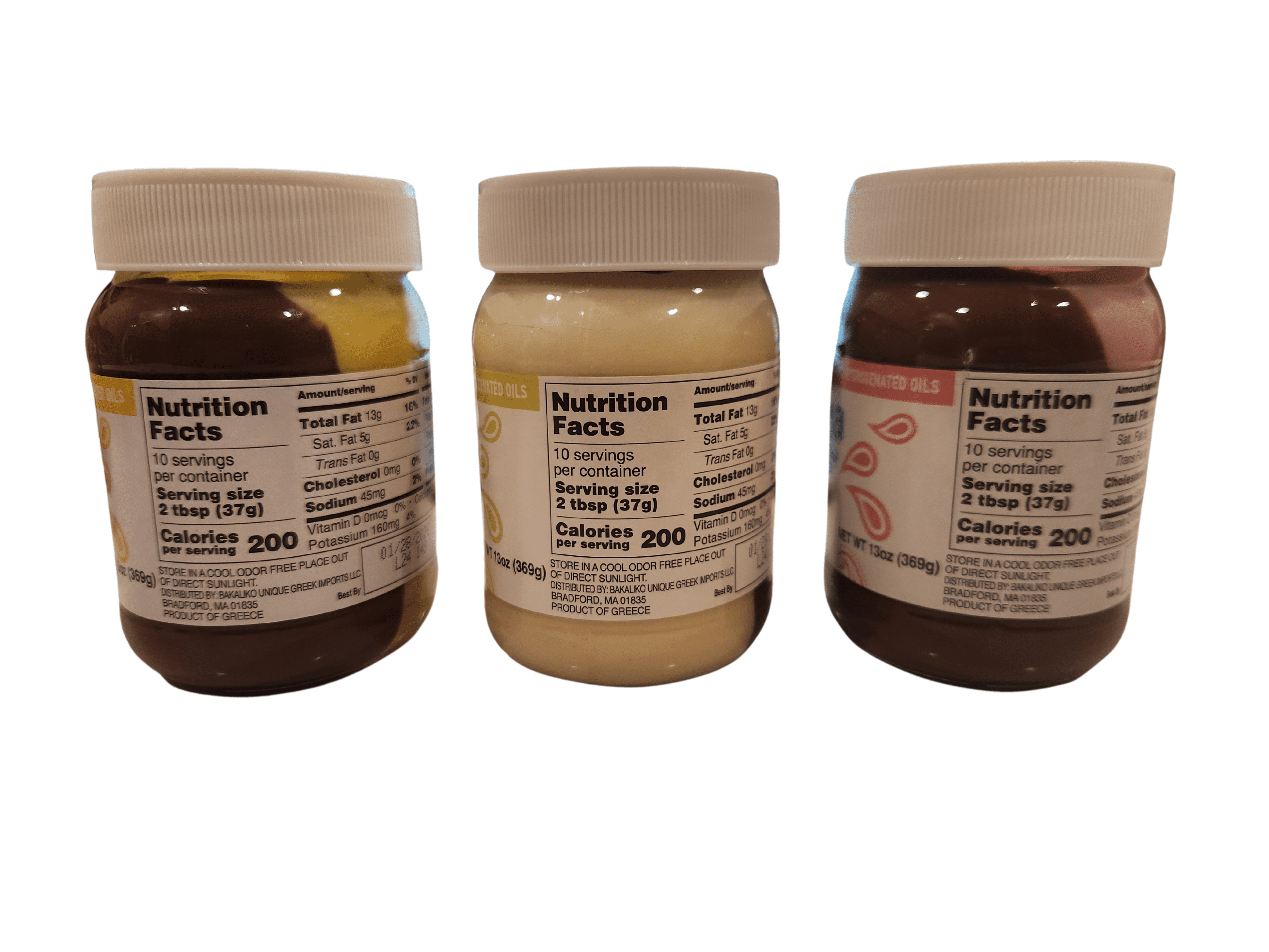 Fundelina Hazelnut Spread Variety Pack - Chocolate Hazelnut Banana, Vanilla, and Strawberry Spread