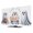 White, variant on Tan Trees Forest Elastic Indoor TV Cover 24" Dust Protector, Stretch Fabric Flat Screen TV Covers, Mountain Woods Natural Scenery Universal Washable Anti-scratch Cover for Curved LCD LED OLED TVs