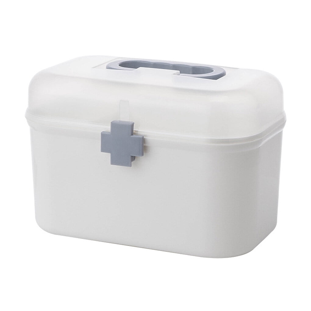 Medicine Storage Box Emergency First Aid Pillboxes Kit Multifunctional Medicine Storage Container Multilayer Portable Handle Chest Drawer Accessories Large