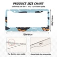 thumbnail image 7 of Aluminum License Plate Frame 2 Pack Car Exterior Accessory Car Tag Holder for Front Rear Plates Cars Decor Cartoon Dog Faces and Bones, 7 of 7