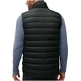 thumbnail image 5 of UVEASISHA Lightweight Packable Puffer Vest Men Full Zip Sleeveless Stand Collar Winter Coats Outdoor Windproof Insulated Quilted Vest for Hiking Travel Black M, 5 of 9