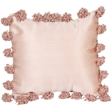 Glenna Jean Madison with Pom Poms Throw Pillow