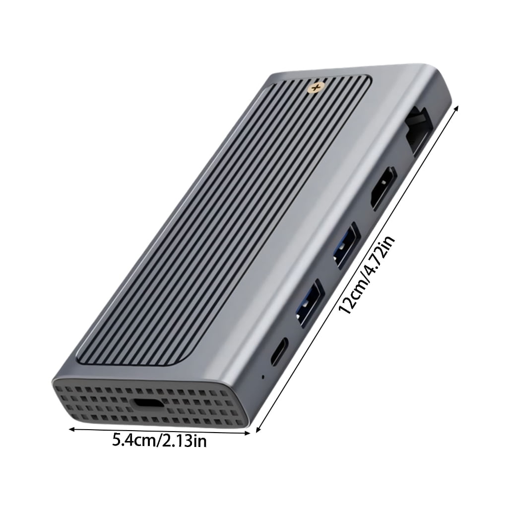 Miiottaa Fast Speed 6 In1 USB C Hubs With M.2 SSD Enclosure Support And 90W Power Delivery