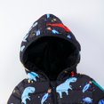 thumbnail image 5 of Boy Winter Coat Toddler Girls Boys Fleece Hoody Jacket Zip Up Coat Fall Warm Winter Outwear Clothes (Dark Blue-4,92 18-24 Months) Infant Cute Tops, 5 of 6