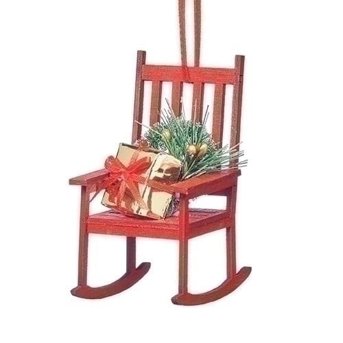 Roman Holiday Tradition Rocking Chair Hanging Ornament, 5-inch Height, Christmas Decoration