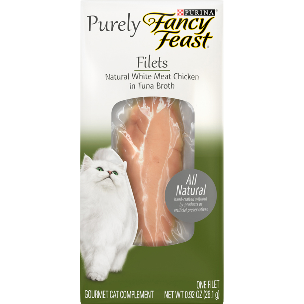 Fancy Feast Natural Grain Free Wet Cat Food Complement, Purely Filets