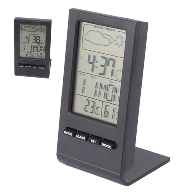 Large Screen Hygrometer, ABS Indoor Humidity Gauge LCD Screen Digital Temperature Humidity For Home Flowerroom Indoor Outdoor Bedroom