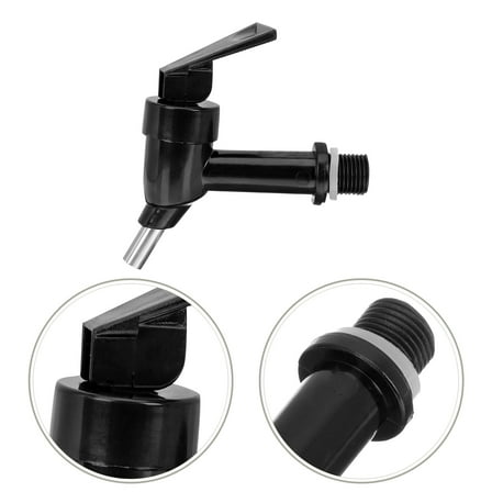 UPOUART Black Multi-Function Household Water Faucet Spigot Bucket Tap for Outdoor Parties and Home Use