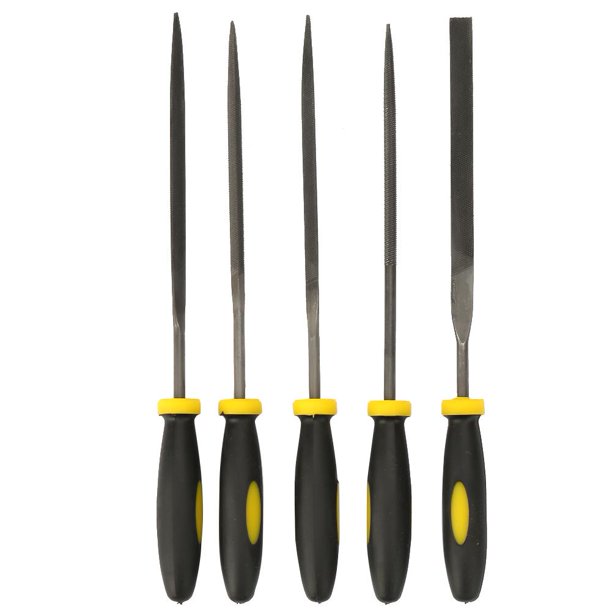 Zaqw Assorted Flat File,Mini Metal File,Practical Popular Steel Rasp
