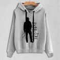 thumbnail image 1 of Pntutb Moda Mujer Casual Texto Divertido Letra Impreso Blusa De Manga Larga Bolsillo Pullover tops Sudaderas Con Capucha Pntutb Pntutb-1292, 1 of 6
