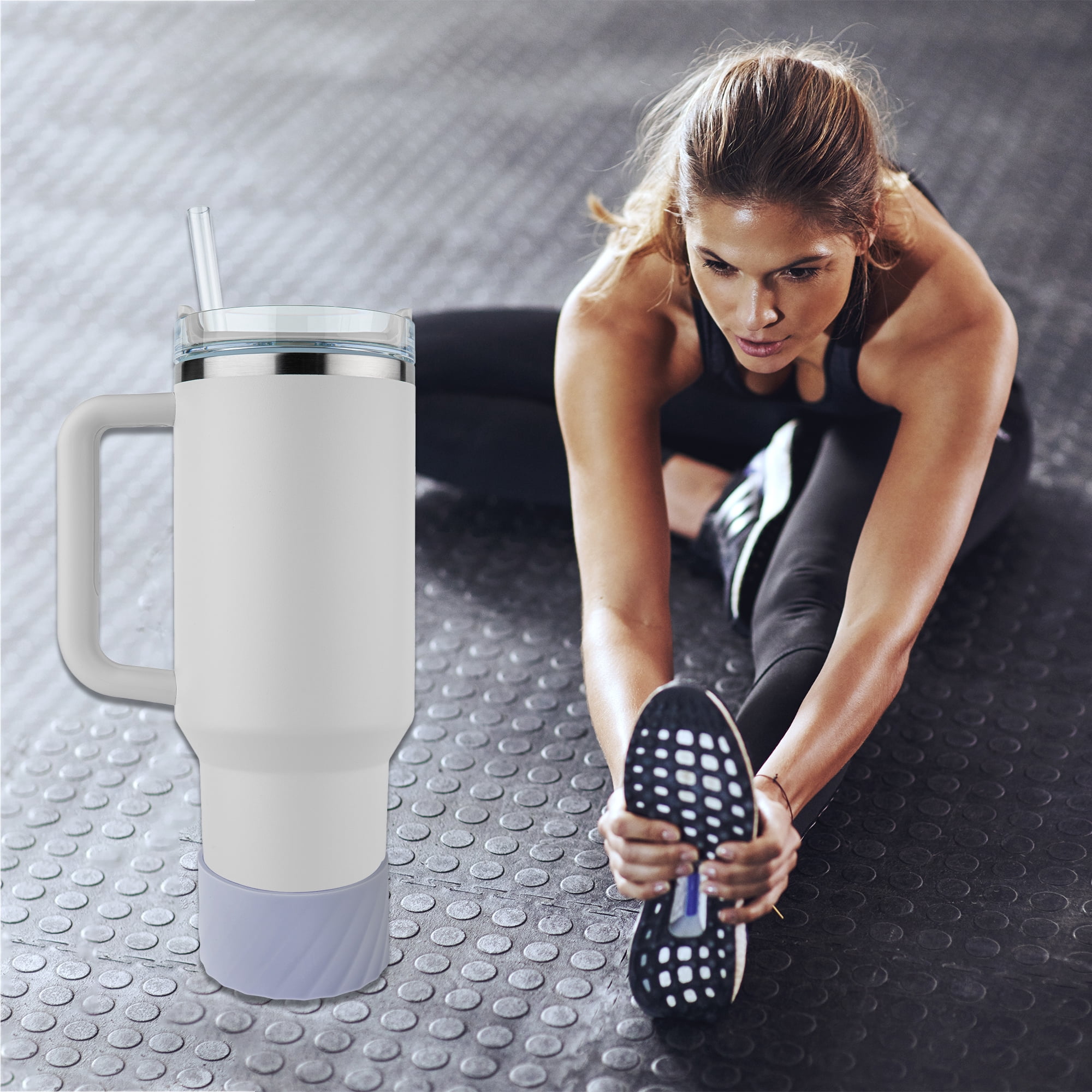 Unique Bargains Portable Fit for 40oz Water Bottle Boot Purple
