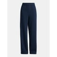 thumbnail image 5 of No Boundaries Soft Fleece Wide Leg Pants, 30” Inseam, 1 or 2-Pack, Women’s XXS-4X, 5 of 5