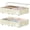 Beige, variant on Under Bed Storage with Wheels, No Assemble Required 12 inches height Under Bed Storage bins,Large capacity Rolling Underbed Shoe Storage containers,dorm underbed storage drawers