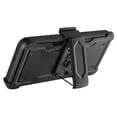 thumbnail image 3 of For Samsung Galaxy A25 5G S256VL Card Holster Kickstand Hybrid Cover Cell Phone Case + Tempered Glass - Card Holster Black, 3 of 6
