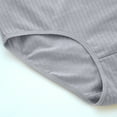 thumbnail image 6 of LYEAA 100% Cotton Underwear for Women Brief High Waisted Soft Cool Breathable Comfort Solid Daily Panties Full Fashionable Underpants Gray L, 6 of 7