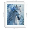thumbnail image 2 of Paint by Numbers Kit for Adults, White Horse Blue Roses Elegance Paint by Numbers, Easy Paint by Numbers Kit for Adults Beginner, DIY Adult Paint by Number Kits on Canvas, 12x16in Home Decor, 2 of 7