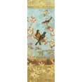 thumbnail image 2 of Pamela Gladding 11x24 Gallery Wrapped Canvas Wall Art Titled - Robins and Blooms Panel, 2 of 4