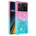 thumbnail image 2 of Funda para Xiaomi Poco X6 Pro Transparente con Brillos Carcasa Protectora Antigolpes con Glitter Brillante, 2 of 5