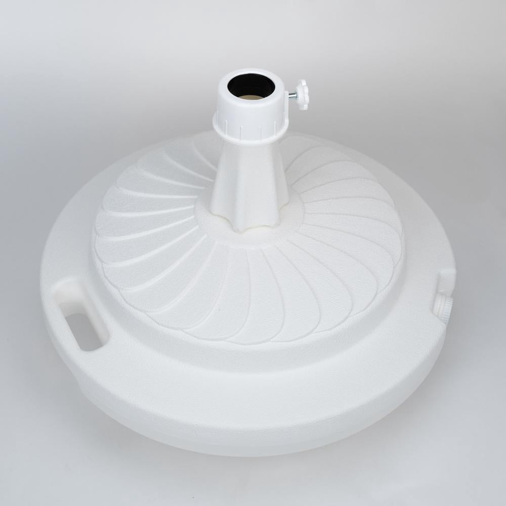 Resin Free Standing Umbrella Base up to 90 lbs, White
