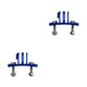thumbnail image 4 of Sidaley cámara deportiva paracaidismo casco soporte de montaje fijo cámaras de acción escalada esquí aleación de aluminio adaptador de Azul 2piezas, 4 of 6
