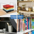 thumbnail image 2 of SUSWIM Shelf Dividers for Closet Organization 8PCS Closet Shelf Divider Closet Dividers for Shelves Shelf Organizer for Closet Shelf Organizer for Wood Closet Separator Clear, 2 of 6