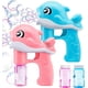 thumbnail image 1 of 2 Bubble Guns Kit, Whale Automatic Bubble Machine Blower Pink and Blue, 1 of 3