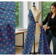 thumbnail image 5 of Soimoi Cotton Cambric Fabric Leaves & Dahlia Floral Fabric Prints by Yard 42 Inch Wide, 5 of 7