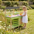 thumbnail image 3 of Homeeasy Kids Play Kitchen, Wood Mud Kitchen With Water Play Set & Cooking Toys For Outdoor, Gift For 3~8, 3 of 10