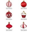 thumbnail image 4 of KOYPTL 12 Pcs Christmas Balls Ornaments Set Shatterproof Christmas Tree Ornament Hanging Ball Delicated Xmas Ball Christmas Decorations for Xmas Tree Holiday Party Supplies Home Decor, 4 of 5