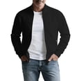 thumbnail image 6 of Bxsruta Mens Full Zip Athletic Jacket Stand Collar Workout Track Jacket Quilted Casual Outerwear, 6 of 8