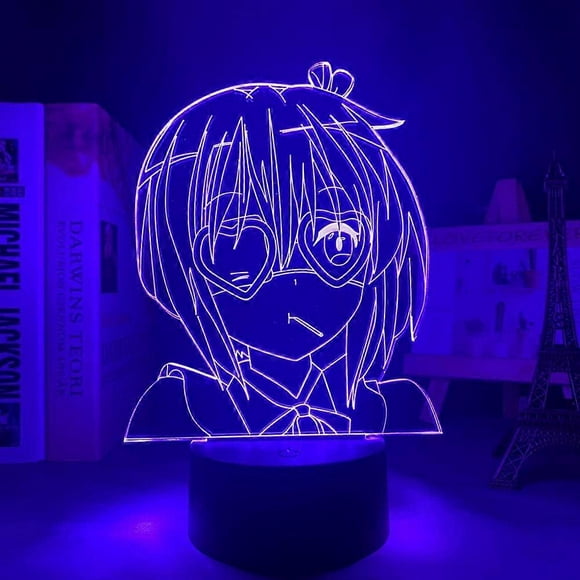3D Night Light LED Illusion Toys Lamp Rikka Takanashi Led Night Light for Bedroom Decor Birthday Gift Anime 3D Lamp Rikka Takanashi