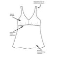 thumbnail image 3 of Swimsuits for All V-Neck Flowy Tankini Set, 3 of 4