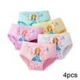 thumbnail image 3 of Esaierr 2-12 Years Girls 4PCS Underwear Boxer Briefs for Toddler Kids Breathable Cotton Print Shorts Baby Girls Underwear Briefs(Color Mix Match), 3 of 4