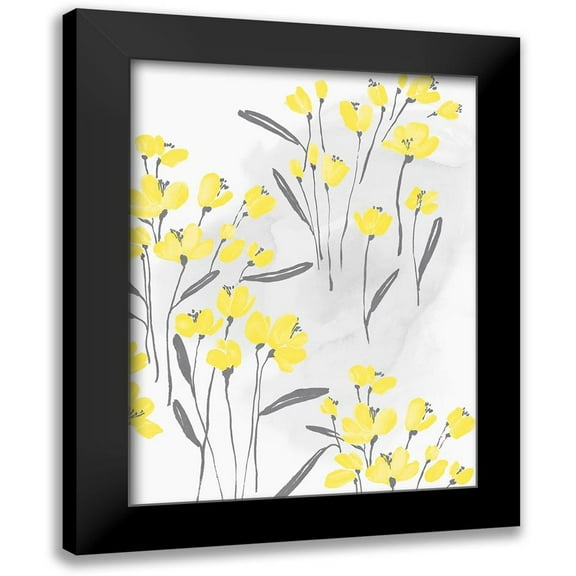 Isabelle Z 12x14 Black Modern Framed Museum Art Print Titled - Wallflower II