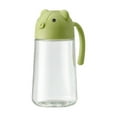 thumbnail image 2 of Botella dispensadora de aceite de vidrio con boquilla automática a prueba de fugas - Recipiente de condimentos de cocina de 18.5 oz para aceite de cocina, salsa de soja, vinagre - Sin goteo, uso con, 2 of 6