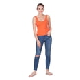 thumbnail image 2 of eloria Orange Women's Aqua Fine Cotton Rich Camisole, Women's Suit Slip Nighty, 2 of 6
