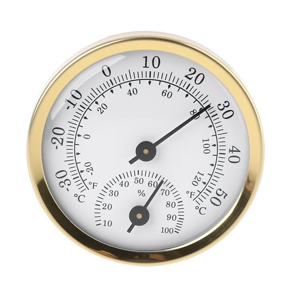 UNTERING Thermometer 2 in 1 Thermometer Hygrometer 58mm for Indoor Office Home Room Outdoor Analog Temperature Gauge High-accuracy