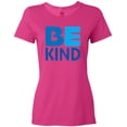 thumbnail image 3 of Inktastic Be Kind Logo in Blue Women's T-Shirt, 3 of 5