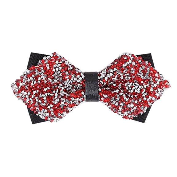 Mens Neckties Garland Ties for Staircase Light Bow Ties for Men Rod Bags And Hair Thick Hair Clear Elastic Men's Year's Eve Party Suit Rhinestone Bow Tie Wedding Groomsmen Formal Tie