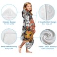 thumbnail image 7 of Spooky Halloween Scene Pattern Hooded Bath Towel，60"x35" for Ages 3 To 12 Kids, Quick Dry Lightweight Soft Microfiber Hood Beach Towel Cover Up for Kids, 7 of 7
