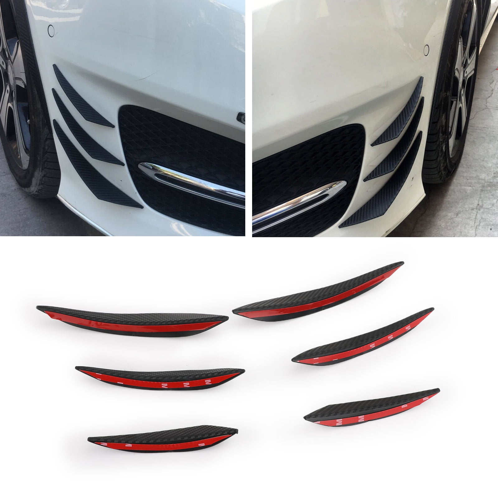 3PCS Car Mini Spoiler Wing, 6.7 Inch Universal Auto Car Tail Wing Mini  Carbon Fiber Texture Cool Decoration, Car Exterior Accessories for Men  Women